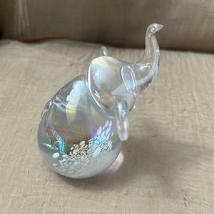 Vintage Price Products Art Glass Elephant
